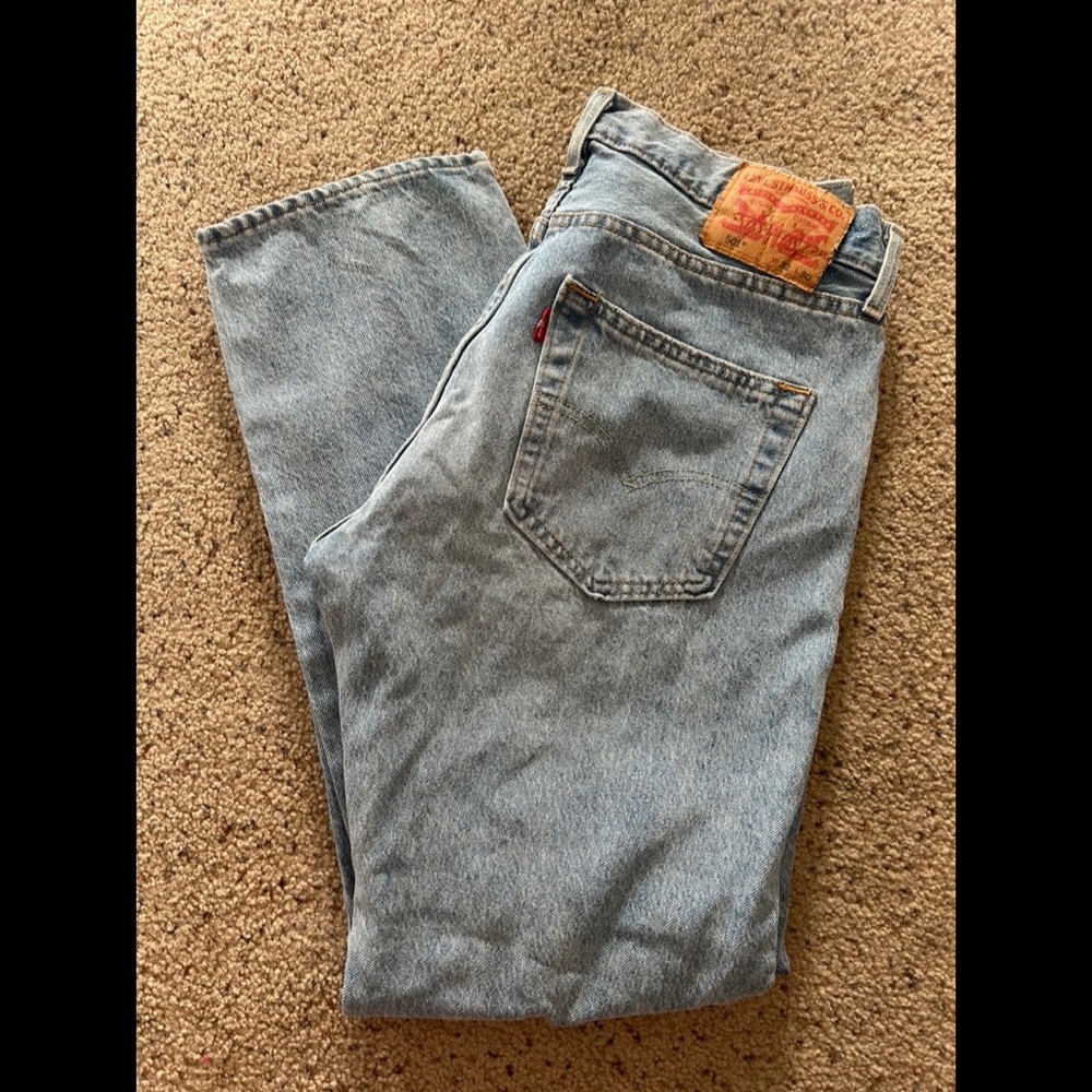 LEVI 501 distressed denim jeans W32 L30
